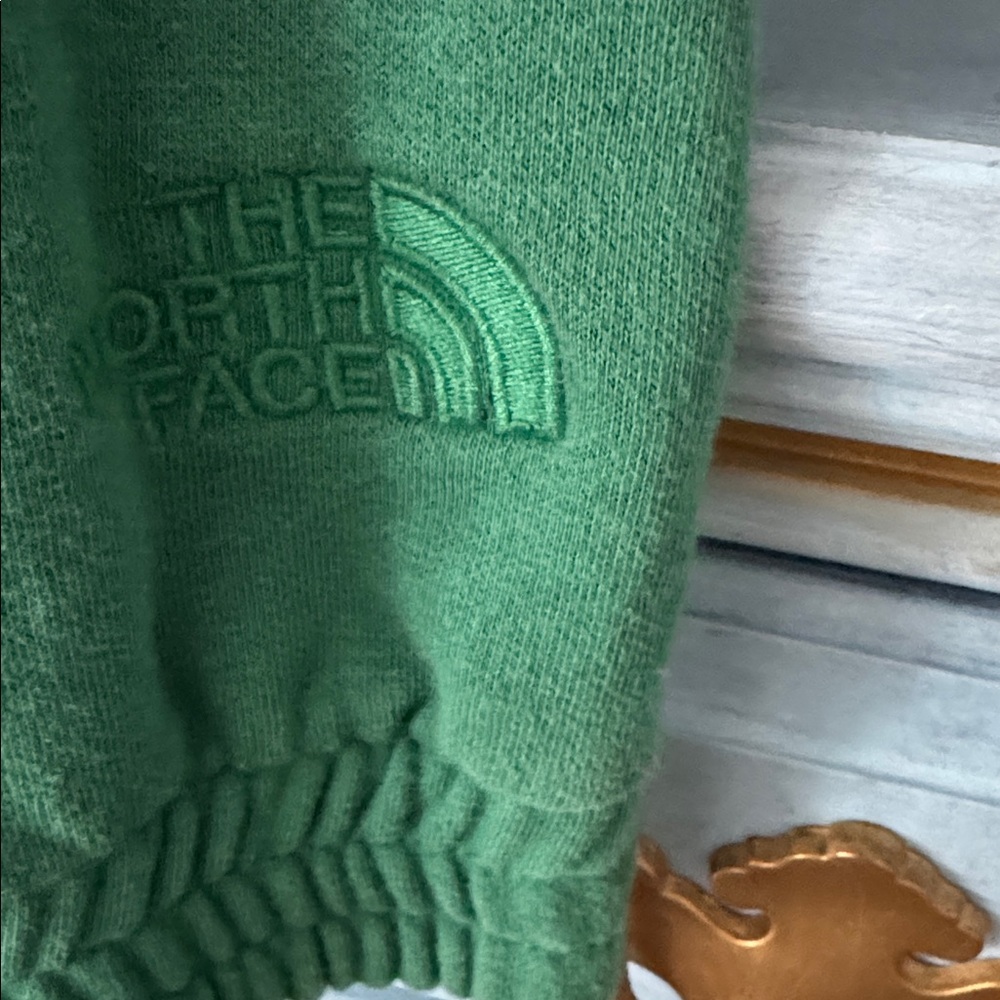 North face green sweatshirt xs - Picture 3 of 4